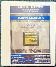 Claas Quadrant 2200 Baler PARTS Manual- FREE NEXT DAY POSTAGE - FULLY PRINTED