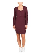 HIPPIE ROSE Womens Cropped Button Front Cardigan Sleeveless Button Up Dress