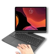 iPad Keyboard w/Trackpad Case 7/8/9 Gen, Air 3 Pro 10.5 Backlit Detachable