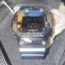 Casio G-SHOCK GM-5600SS-1 Digital Shock-Resistant 200m Blue Camo Box