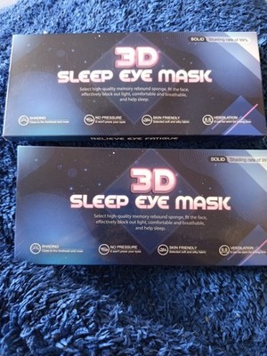 Verkauft Werden Hier 2Pack 3D Schlafmasken Augenmasken Farbe grau 