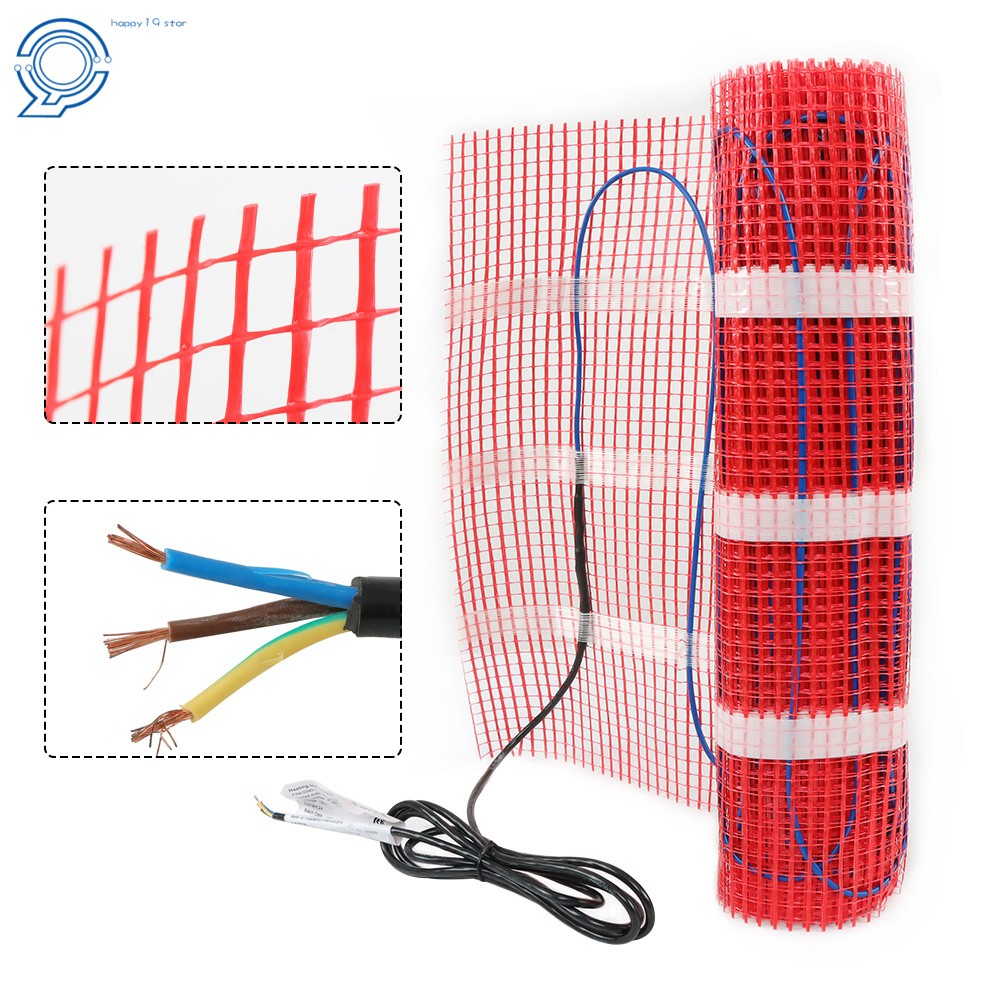 20 Sqft 120V Electric Radiant Floor Heat System Floor Heat Mat With Thermostat