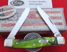 Case XX Toxxin Green Mini Moose Knife 2015 Super Nice Kirinite VERY RARE! MIB NR