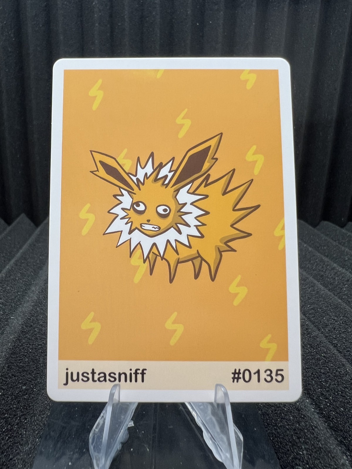 Justasniff (Jolteon) #135 - Gen 1 Pookiemoot Fan Art - Pokemon