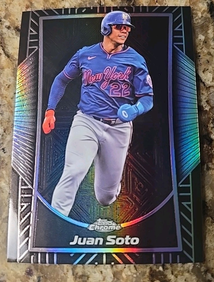2025 Topps Chrome Juan Soto Shadow Etch #SE-5 New York Mets SP Case Hit