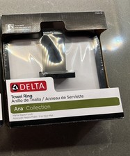 Delta 77546BL Towel Ring - Matte Black