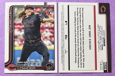 Rhett Lowder 2025 Topps Update Series Rookie Debut Card #US318 REDS (Base)