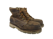 Thorogood Men's 6" Steel Toe 804-4375 (U.S.A.) Work Boots Brown Size 8.5EE