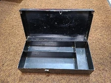 Antique Bell Systems Metal Organizer Box