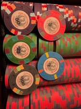 vintage paulson top hat & cane sturm ruger poker chip set very rare never used