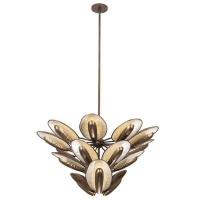 Kalco Lighting 523356PAB Spat Pendant Pearlized Antique Brass