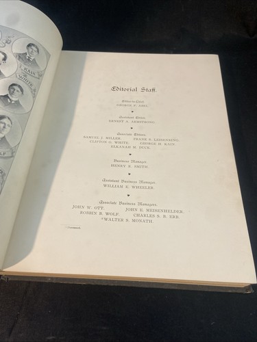 The Spectrum Class Of 1897 Gettysburg College Yearbook - Bild 9 von 24