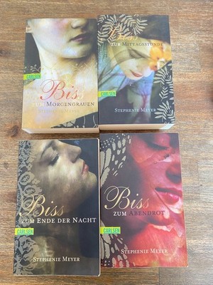 Twilight Saga Bücher Stephanie Meyer Biss Reihe 1-4 Taschenbuch Komplett
