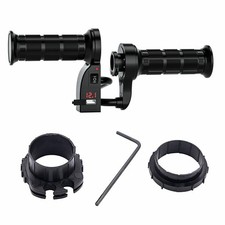 Heated Grips Handlebar Warm Heater 22Mm Universal Voltmeter Red For Motorcycle*