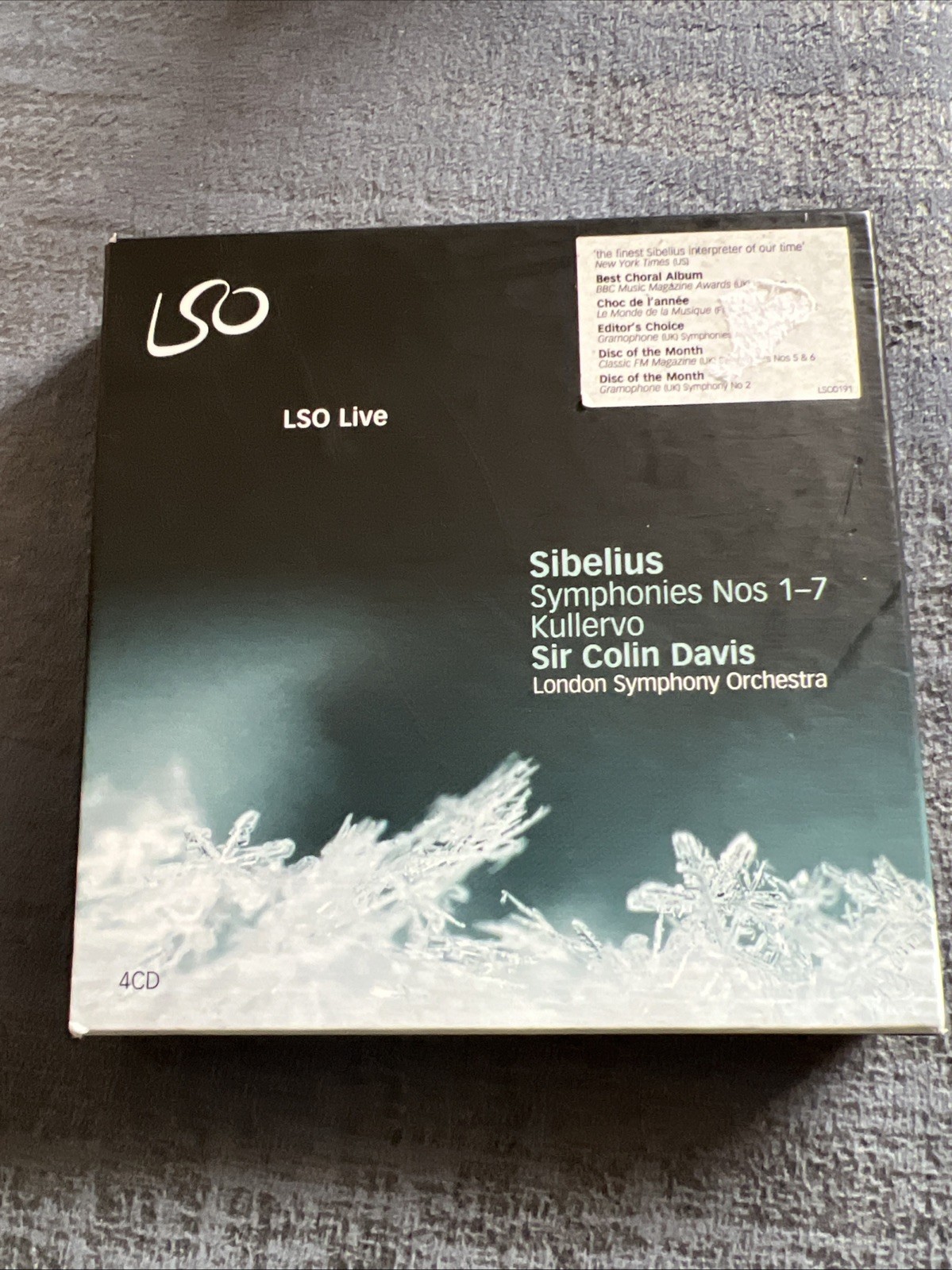 Jean Sibelius - Sibelius: Symphonies Nos 1-7; Kullervo LSO Colin Davis 4 CD Set