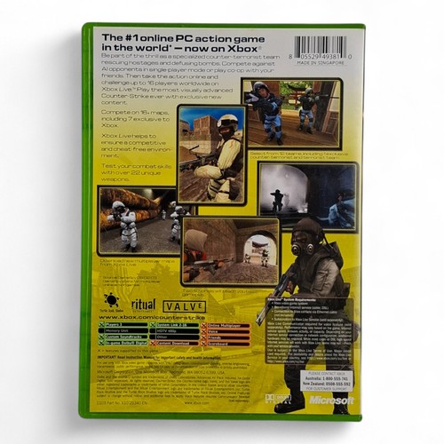 Counter Strike - Microsoft XBOX Original PAL Game Complete - Picture 2 of 5
