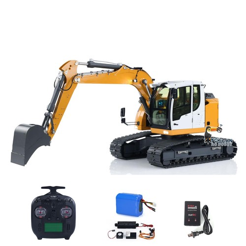 Auf Lager 1/14 Metall RTR Hydraulik RC Bagger R920 JDM-208 Metall Fahrzeug Sound - Bild 6 von 12