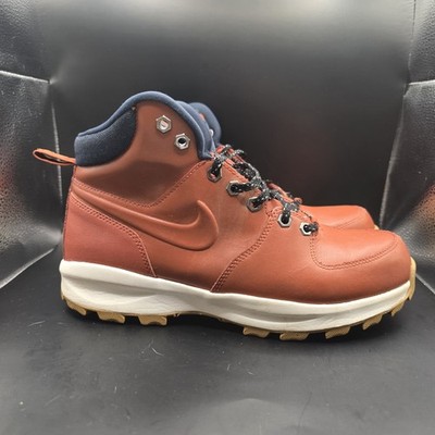 Nike Manoa Men's Size 8 Leather SE Rugged Orange Brown Boots DC8892 800