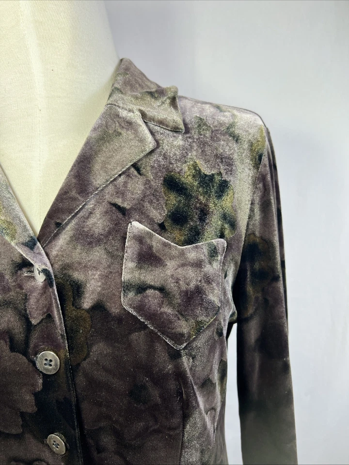 Vestido Vintage Anna Sui Vintage Y2K Años 90’s Terciopelo Único Talla 6- ¡COMO NUEVO! Foto 3 de 4