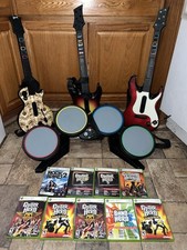 XBOX 360 GUITAR HERO ROCK BAND BUNDLE CONTROLLARE FOTO NON TESTATO 