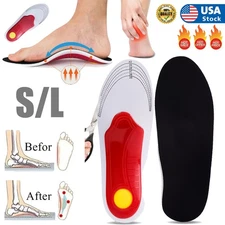2x High Arch Support Shoe Insoles Inserts for Flat Feet,Orthotic Insoles Unisex