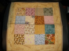Handmade Quilted Wall Hanging or Table Runner 16"x16" SU104 