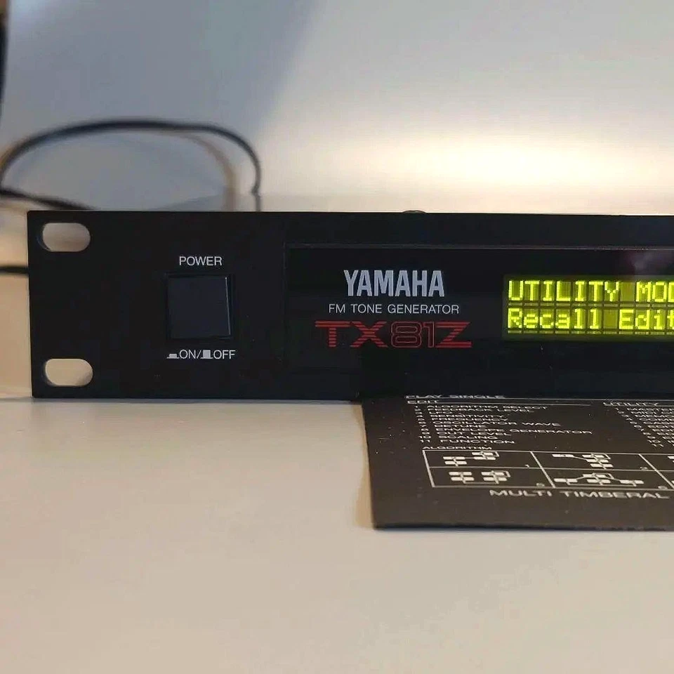 Yamaha TX81Z FM Tone Generator 4-Operator Synthesizer Rack Modul Japan getestet