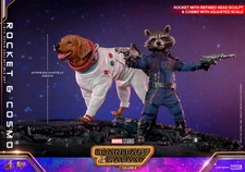 Hot Toys Guardians of the Galaxy Vol. 3 1/6 scale Rocket & Cosmo Figure MMS708