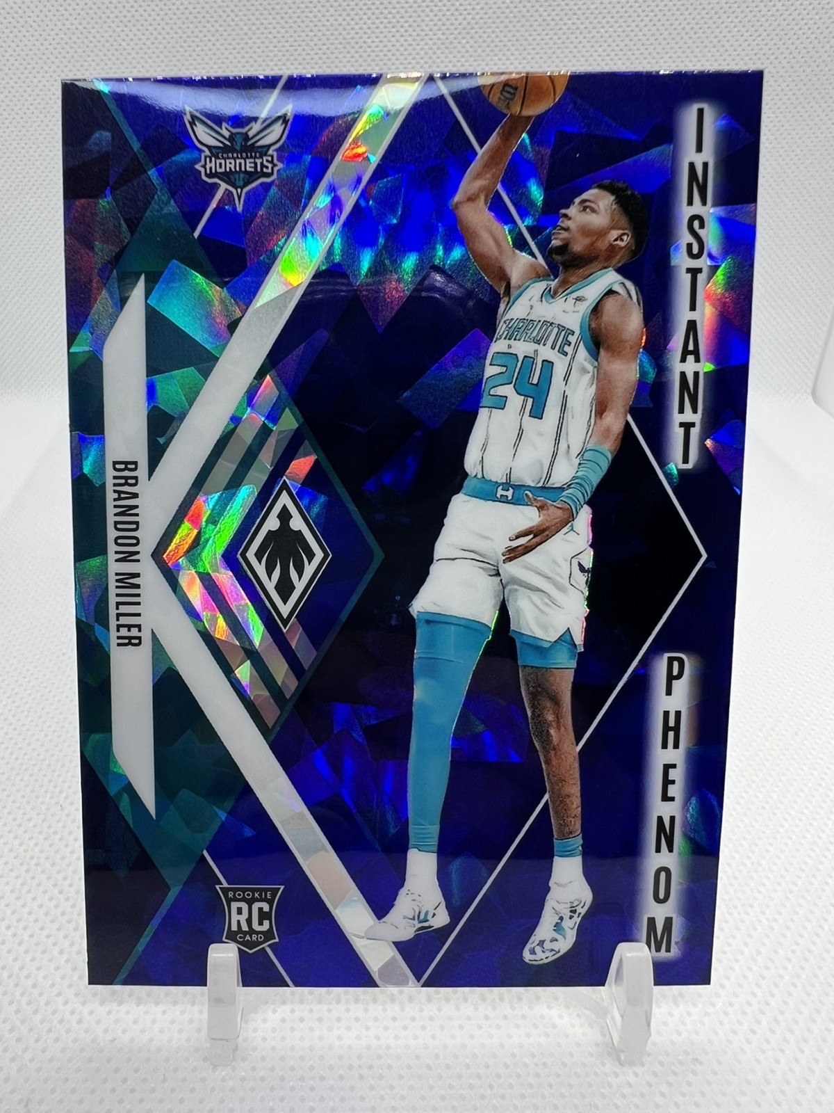 2023-24 Panini Phoenix - Brandon Miller #24 Instant Phenom Blue Lazer /275 (RC)