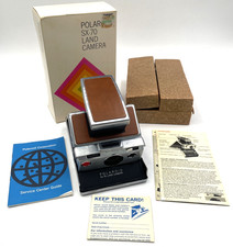 Polaroid SX-70 Instant Film Land Camera With Box  Packaging Instructions