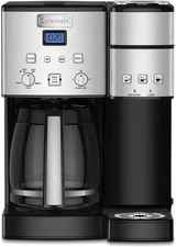 Cuisinart Single Serve + 12 Cup Coffee Maker Offers 3-Sizes: 6-Ounces 8-Ounces 1