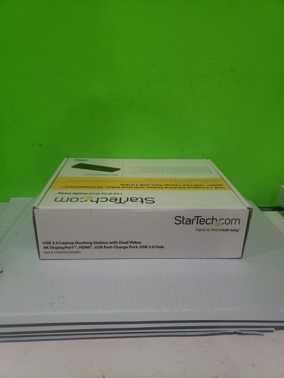 StarTech USB 3.0 Universal Docking Station - Black (USB3DOCKHDPC) Open Box 