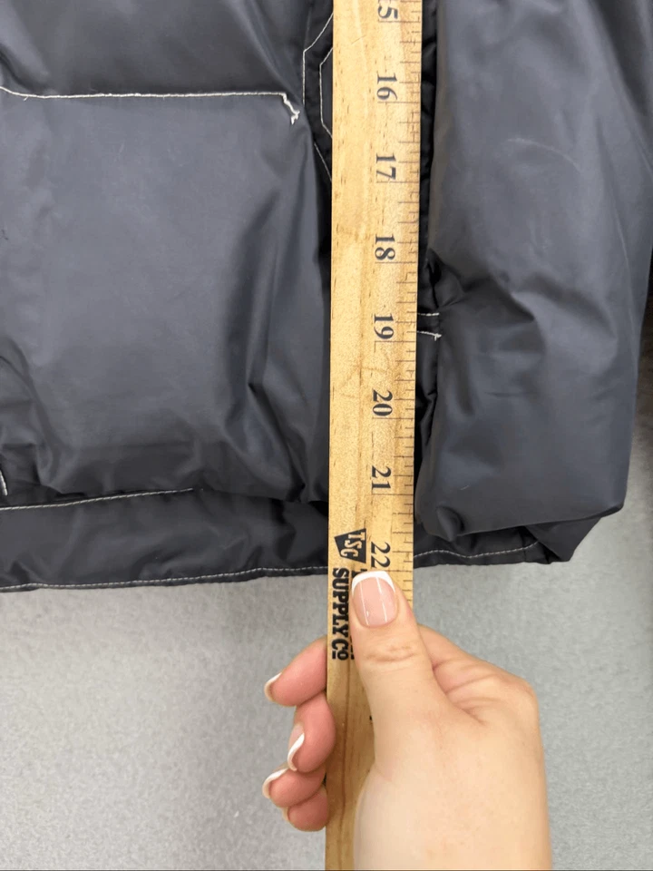 Chaqueta acolchada Cruel Girl para mujer negra con cremallera cuello falso relleno talla mediana Foto 3 de 4