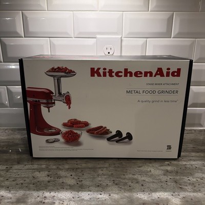 KitchenAid KSMMGA Metal Food Grinder Attachment - Silver