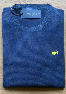 2026 Masters Clubhouse Collection Large Merino Wool Navy Sweatshirt Augusta
