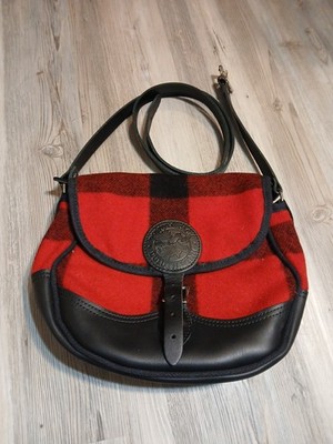 Duluth Pack Medium Wool Shell Bag - Red Black Buffalo Plaid