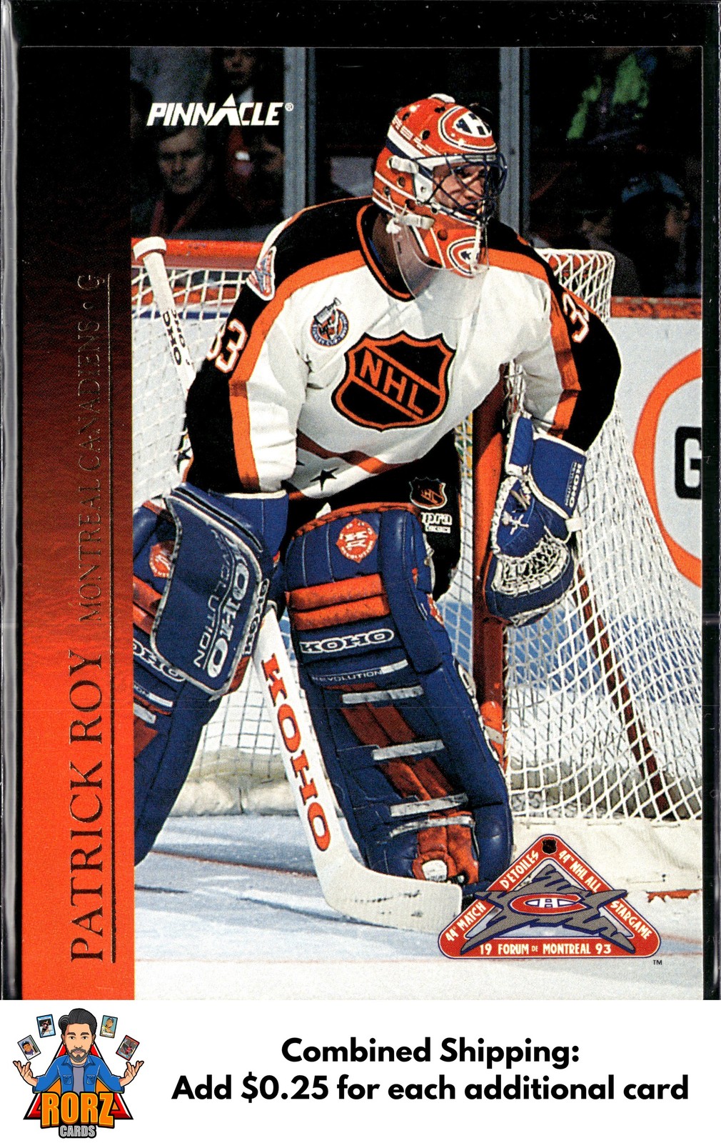 Patrick Roy 1993-94 Score Canadian #18 Pinnacle All-Stars Montreal Canadiens