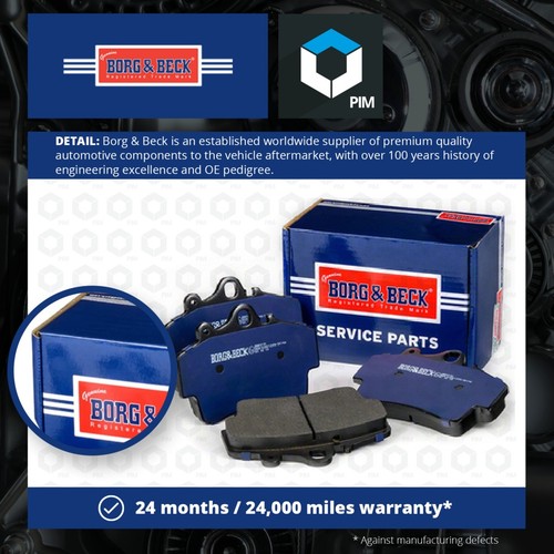Brake Pads Set fits PORSCHE BOXSTER 986, 987 2.7 Front 99 to 09 B&B 98635139311
