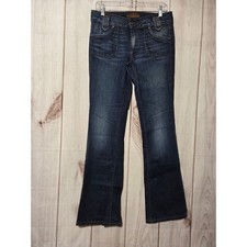 Genuine Fossil Womens Dark Wash Bootcut Jeans Size 29 Made in USA Stretch Denim