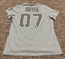 Vintage Manchester United ‘07 adidas T Shirt Gray Soccer Futbol Mens XL