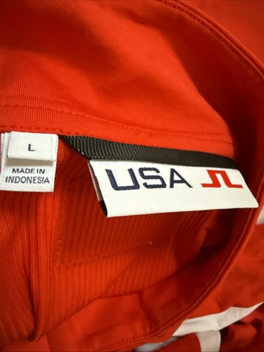 J. LINDEBERG CHARLENE 1/2 ZIP DONNA XS M L XL XXL FIAMMA SCARLATTA USA GOLF NUOVO - Foto 6 di 8