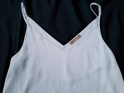 * PRIMARK Blue Semi Sheer Sexy V Neck Camisole Top Ladies Size 14 - Picture 2 of 3