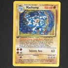 MACHAMP 1st Edition Base Set Holo Rare Deck Exclusive Pokemon Card TCG 8/102 MP