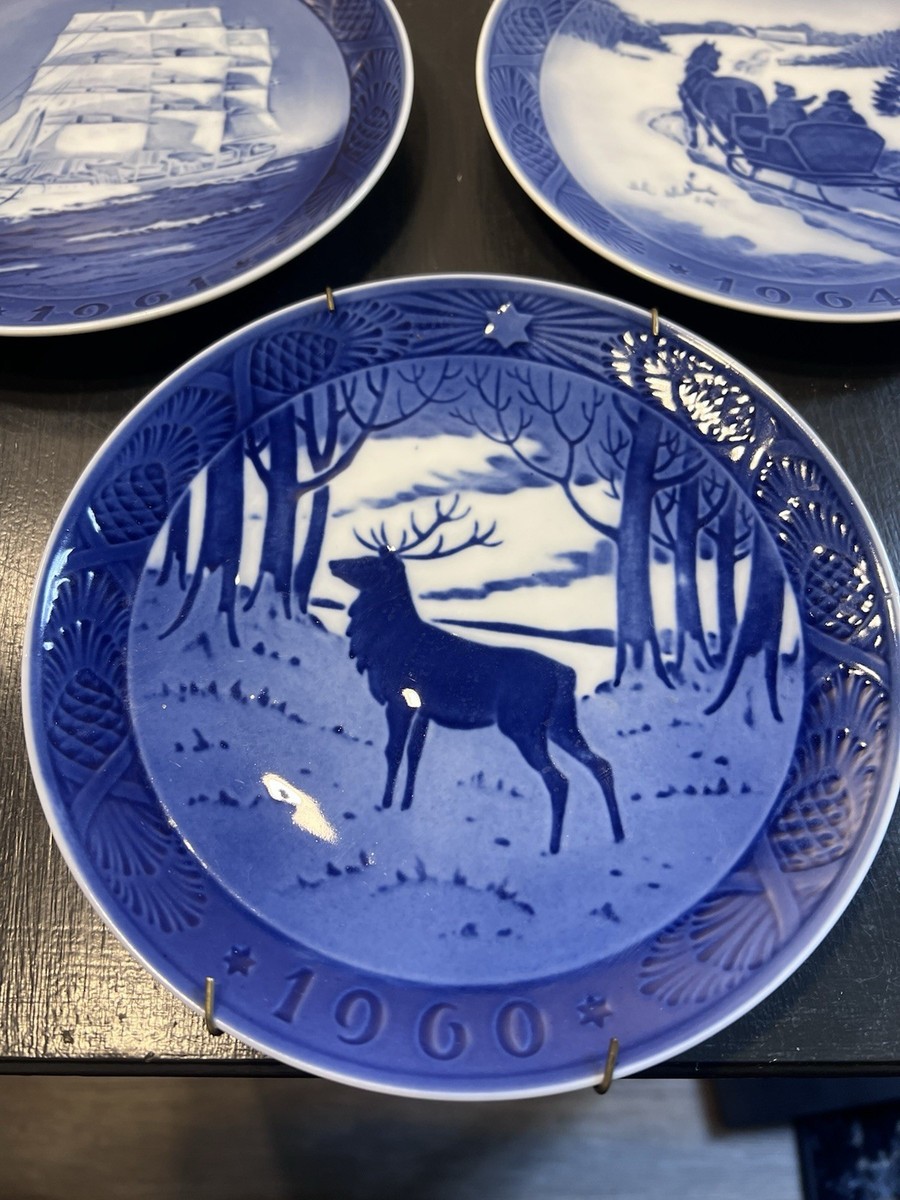 Royal Copenhagen Christmas Plates 1960 1961 1962 1963 1964 Denmark