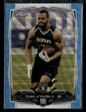 2014 Topps Chrome #148 George Atkinson III Blue Wave Refractor