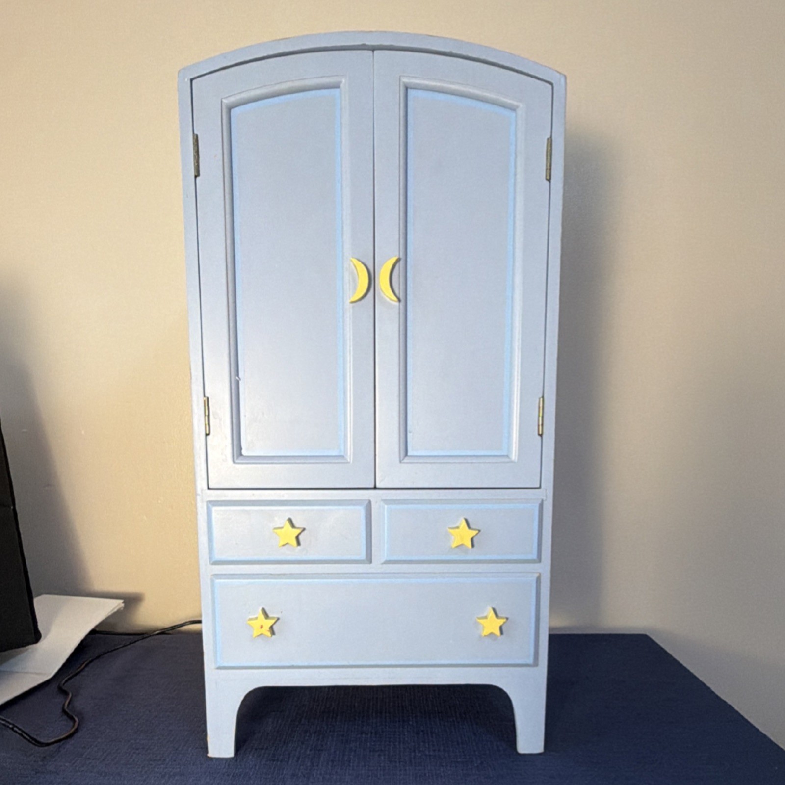 American Girl Doll Wardrobe with Star and Moon Handles, Mirr