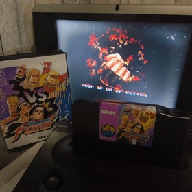 KOF 94 THE KING OF FIGHTERS 95 SNK NEO GEO AES Cartridge and Box, Working, Japan