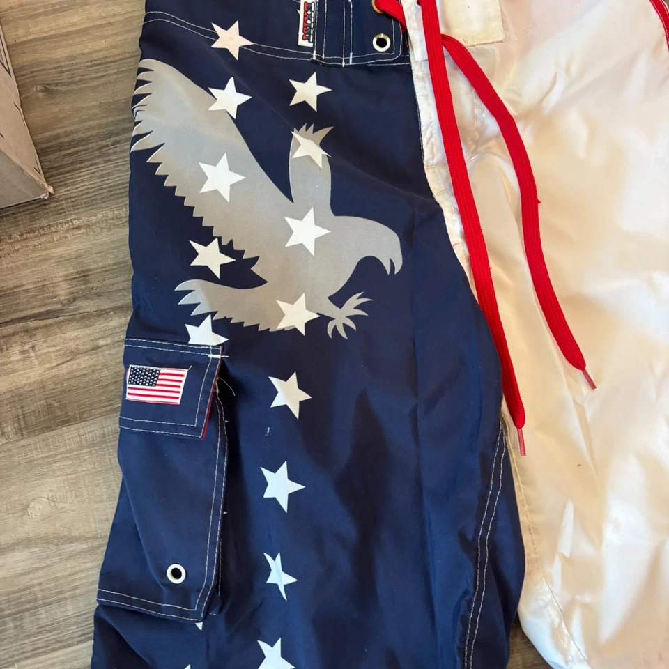 Bañador Exist Patriotic Eagle Flag Board Shorts Malla Forrado Para Hombre’s M Foto 2 de 4