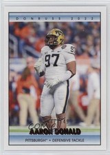 2022 Panini Chronicles Draft Picks Donruss Retro Red 87/149 Aaron Donald #9 nd3