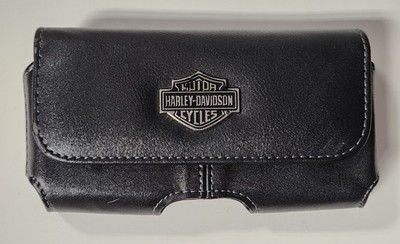 Harley Davidson Black Faux Leather Phone Case